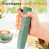 YUSWKO Granite Rechargeable Milk Frother for Coffee - Handheld Drink Mixer with 3 Heads and 3 Speeds for Latte and