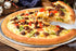 TeamFar 13.4 Inch Stainless Steel Pizza Pan, Large Round Oven Baking Bakeware, Healthy & Heavy Duty