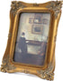 SIKOO Vintage Picture Frame 5x7 - Bronze Gold Antique Ornate Photo Frame for Wall Mount and Tabletop Display