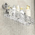 Suction Cup Shower Caddy, Clear Wall Bathroom Shower Organizer, Corner Caddy No Drilling for Kitchen Bathroom Hotel