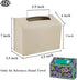 Haecsfl Towel(1-Beige) Leather Cover for Disposable Paper Hand Towel Box, Compatible with Kleenex Paper Hand