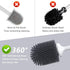2 Pack Set Lefree Silicone Toilet Bowl Brush and Holder with Ventilated Holder, Floor Standing & Wall Mounted Toilet