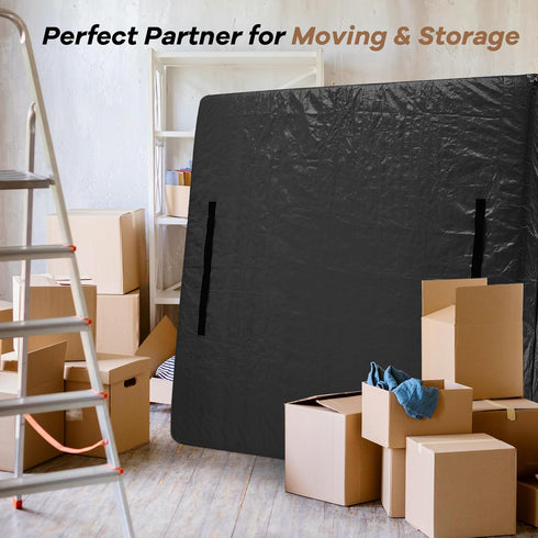BETU Mattress Bags for Moving, Waterproof Mattress Protector Storage Bags with 8 Heavy-Duty Handles and Zipper for Bed