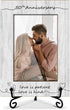 Wooden Photo Frame with Iron Stand, Anniversary Wedding Gifts for Mr And Mrs Couples, Home Table Decoration (4x6"