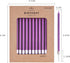 PHD CAKE Purple Long Thin Metallic Birthday Candles for Cake Party, Weddings Cake Decorations