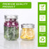 Homerove 8 oz 30 Pack 52 Mason Jars Small Canning Jars with Airtight Lids & Bands for Jam, Jelly, Honey, Pickles