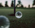 Golf Ball Whiskey Chillers and Pouch for Freezer, Set of 2 Crystal Glass Whiskey Stones for Chilling