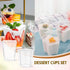 450 Pack 3 (5/6oz) Plastic Dessert Cups With Lids and Spoons - Square/Round/Five-Pointed Star Styles Clear Parfait Cups