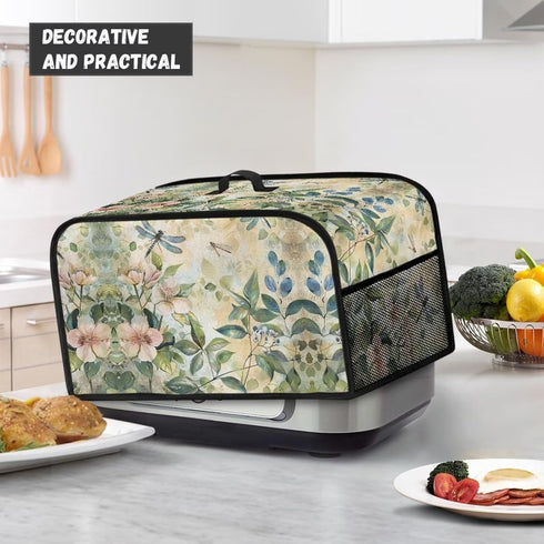 Floral Slow Cooker Cover Slow Cooker Cover with Mesh Pocket and Top Handle Small Appliance Cover Home Decor Kitchen Accessories by Hudotybom