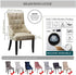 2 Pack TOPCHANCES Wingback Side Chair Cover,Stretch Stripes Rhombic Geometric Wingback Chair Covers Slipcover Banquet