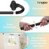 Wrap Around Curtain Rods, Black Adjustable Curtain Rods 36 to 72 Inch for Room Darkening Windows
