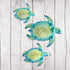 YOUIN Set of 3 Metal Sea Turtle Beach Theme Wall Art Decorations for Indoor Outdoor Bathroom Garden
