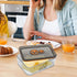 Yomjarl Cheese Container for Refrigerator,Cream Cheeses Storage Box,Cheese Keeper with Airtight Lid and Time