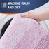 OLANLY Bathroom Rug Mat | 30x20 Extra Soft Absorbent Microfiber Non-Slip Bath Carpet, Pinkish-Purple