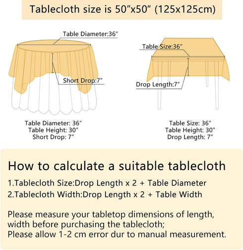 B-COOL Gold Sequin Table Cloth - Rectangle Glitter Tablecloth for Wedding Decoration, Christmas, 50x50 inch