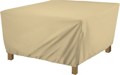 Classic Accessories Terrazzo Water-Resistant 21 Inch Square Ottoman/Coffee Table Cover, Outdoor Ottoman