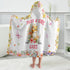 Caiibaoob Swimming Cat Hooded Bath Towels for Girls,Soft Cotton Shower Beach Blanket (Cat)