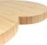 BambooMN Heart-Shaped Bamboo Serving and Cutting Board, 12" x 12" x 0.75" - 1 Piece