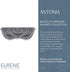 Elrene Home Fashions Antonia Floral Damask Waterfall Window Valance with Tassels, 52"x36", Silver
