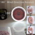 Pink Desk Fan, Small Quiet with Ambient Light, Portable USB Fan 5.3in High Power Rechargeable Battery Operate
