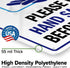10"x14" Please Use Hand Sanitizer Before Entering Sign, Polyethylene, Fade Resistance, Indoor/Outdoor Use, USA MADE By
