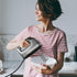 Mueller Electric Hand Mixer, 5 Speed 250W Turbo with Snap-On Storage Case and 4 Stainless Steel Accessories for Mixing