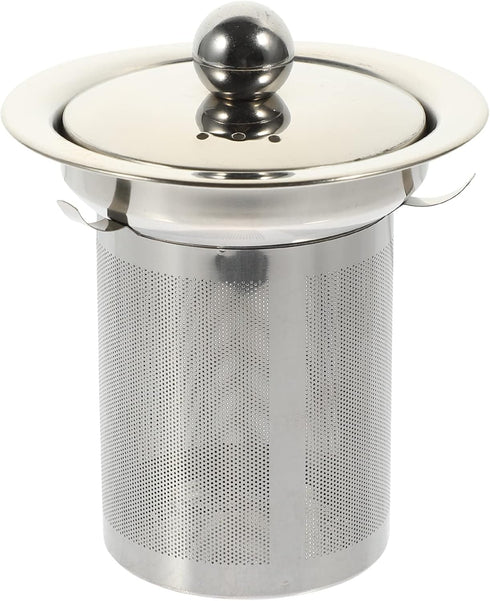 SHERCHPRY Mesh Strainer Tea Strainer, Stainless Steel Loose Tea Infusers with Lid for Glass Teapot