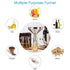 5-Inch Premium Stainless Steel Funnel with 200 Mesh Food Strainer for Kitchen Bottles