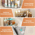Counter Countertop, 2-Tier) Corner Bathroom Organizer with Makeup Brush Holder & Toothbrush Holders, Makeup Organizer