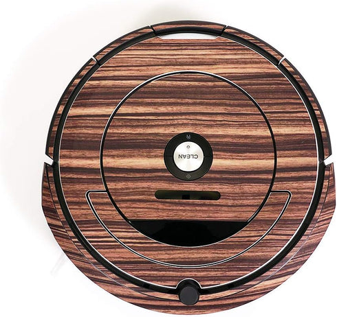 MightySkins Skin for iRobot Roomba 690 Robot Vacuum - Black Leather | Durable Vinyl Decal Wrap Cover