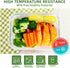DAS TRUST 10 Pack Glass Meal Prep Containers, Food Storage Bowls with Lids, Lunch Container for Adults, Bento Boxes