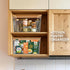 Stackable Storage Bin Sets for Pantry, Front Open & Enclosed, Clear Plastic Baskets with Lid & Handle (2+2)