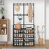 5-Tier 8 Laiensia Entryway Coat Rack, Coat and Shoe Rack, Entryway Bench Storage Organizer with Hooks for Bedroom