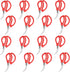16PCS Red Seafood Scissors Bulk - Multifunctional Crab Leg Crackers for Kitchen