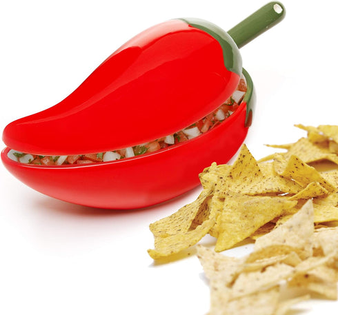 Prepworks by Progressive Salsa Bowl with Spoon, Great for Homemade Salsa, Dips, Party Foods, Condiments