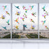 20 Pieces Large Hummingbird Window Decals, Anti-Collision Clings to Prevent Bird Strikes on Glass, Non-Adhesive Vinyl