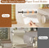 RV(2 Paper Towel Holder Under Cabinet, Single Hand Operable Wall Mount with Damping Effect, Self-Adhesive or Drilled