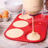 Mrs. Anderson's Baking Non-Stick 6-Cup Muffin Top Pan - European-Grade Silicone