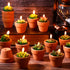 48 Shihanee Pcs Bulk Succulent Candles Decorative Cactus Tealight Candles Handmade Mini Terracotta Clay Holders House