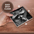 3dRose CST_173001_3 Baby Raccoon Black and White Digital Image Ceramic Tile Coasters - Set of 4