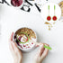 Housoutil 2 Pcs Ceramic Soup Spoons, Cute Watermelon Tablespoons, Porcelain Spoon for Coffee, Tea, Yogurt