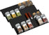Adjustable Acrylic Spice Drawer Organizer Rack, Expandable from 8 Inch to 16 Inch for Seasoning Jars