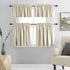 DONREN 24 Inch Curtain Tiers, Room Darkening Rod Pocket Valance Curtains for Small Windows (30 W x 24 L, 2 Panels,