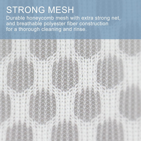 3Pcs Durable Honeycomb Mesh Laundry Bags, Large Lingerie Wash Bag 8 x 8 x 8 Inches for Delicates