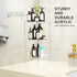 3 Bakzon Corner Shower Caddy, Tier Acrylic Shower Organizer Corner for Inside Shower, Rustproof Floor Standing Shower
