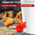 3/8 (12) Chicken Water Cup Waterer for Poultry, in Automatic Filling Waterer Poultry Drinking Bowl Chicken Water