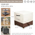 Exokugo 25L 25W 18H inch Waterproof Patio Ottoman Cover, Heavy Duty Square Outdoor Side Table Furniture Covers Size x x