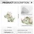 SYYANKK 8x10 Inch Set 6 Dinosaur Nursery Wall Art Kids Canvas Poster Boys Room Wall Decor Watercolor Dino Wall Art