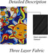 ZHONGJI Garden Flag Yard Flag Mexican Talavera Cute Pattern Blue Vertical Double Sided Design 12x18 Inch