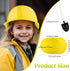 12 Set 8 oz Gejoy Yellow Helmet Snack Ice Cream Bowl Construction Hard Hats Snack Bowl Mini Sundae Bowl with Novelty